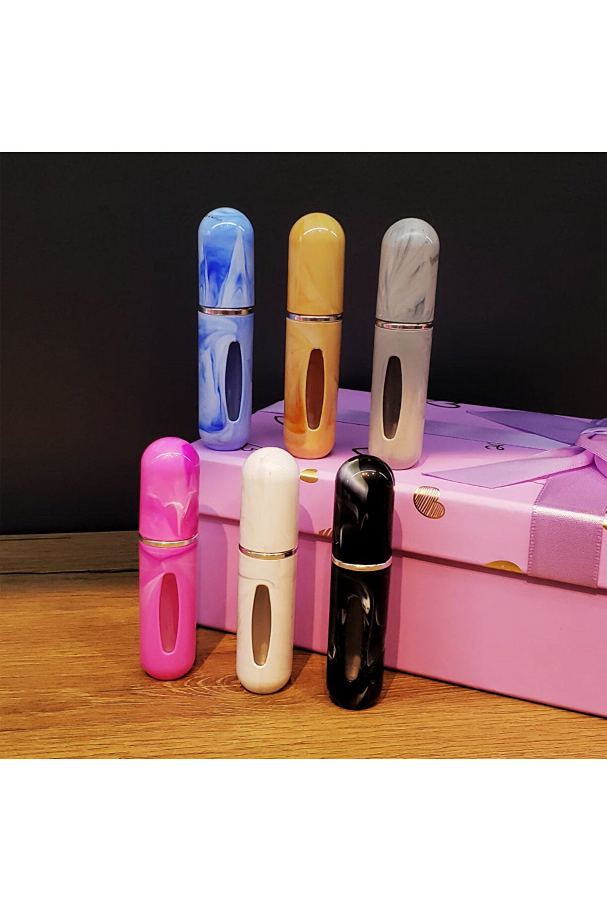 Renkli Şık Çanta İçi Mini Cep Parfüm Şişesi