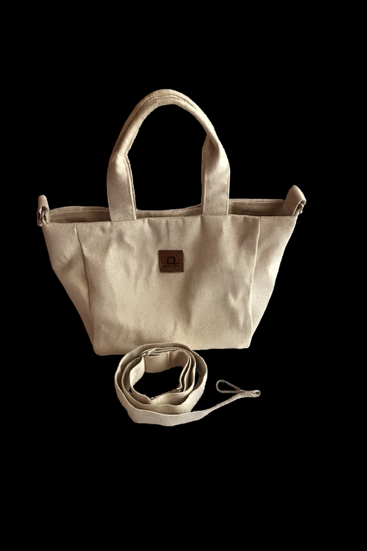 Bej Kumaş Omuz Çantası – Minimal, Hafif ve Çok Kullanışlı