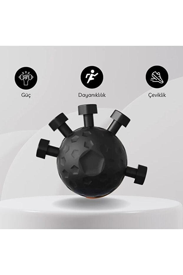 Parmak ve El Güçlendirici Egzersiz Topu | Kavrama Gücü Artırıcı Stres Topu Aleti