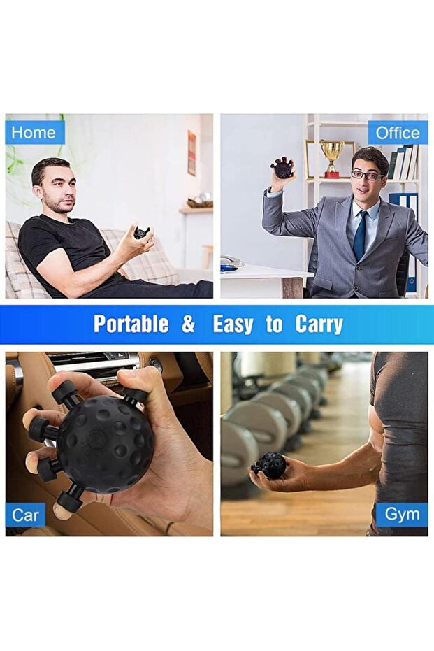 Parmak ve El Güçlendirici Egzersiz Topu | Kavrama Gücü Artırıcı Stres Topu Aleti