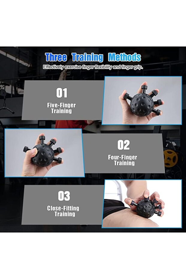 Parmak ve El Güçlendirici Egzersiz Topu | Kavrama Gücü Artırıcı Stres Topu Aleti