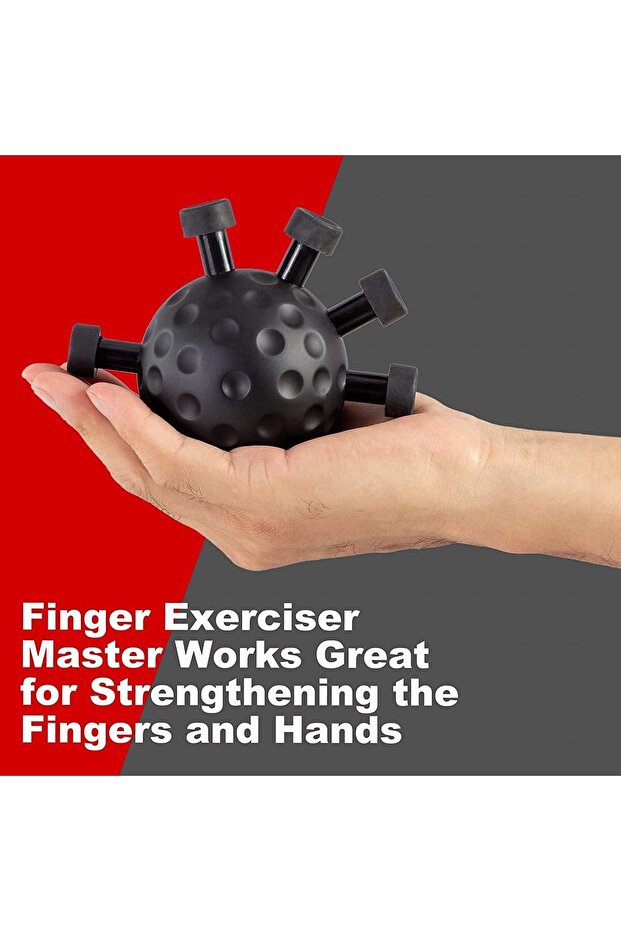 Parmak ve El Güçlendirici Egzersiz Topu | Kavrama Gücü Artırıcı Stres Topu Aleti