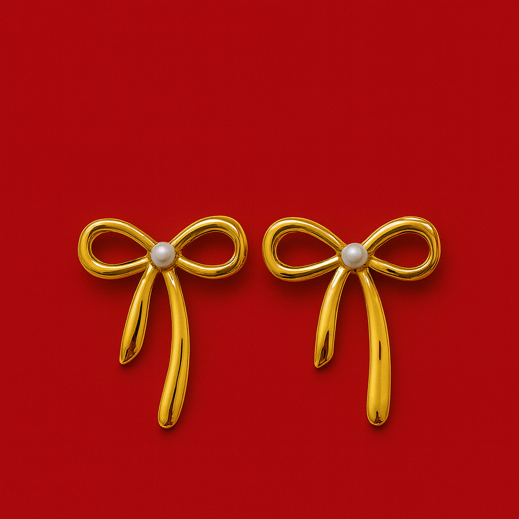 Çelik İncili Fiyonk Küpe