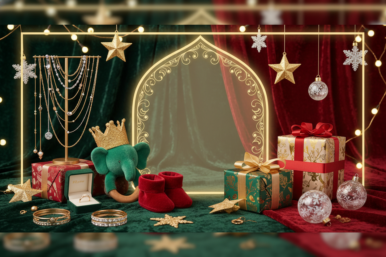 Kadın Takı ve Bebek Temalı Yılbaşı Banner'ı